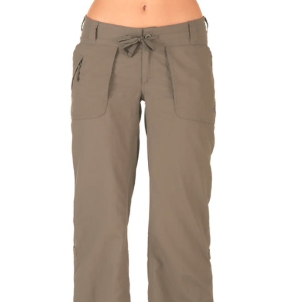 The North Face Womens Horizon Tempest altered capris Weimeraner Brown size 8